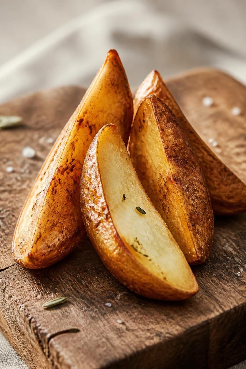 Aardappelpartjes (wedges) uit de airfryer — 200°C, 20-25 min