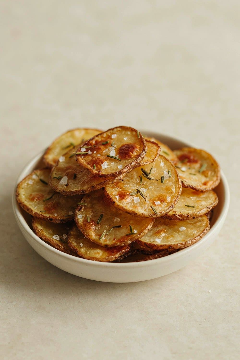 Aardappelschijfjes uit de airfryer — 190°C, 15-20 min