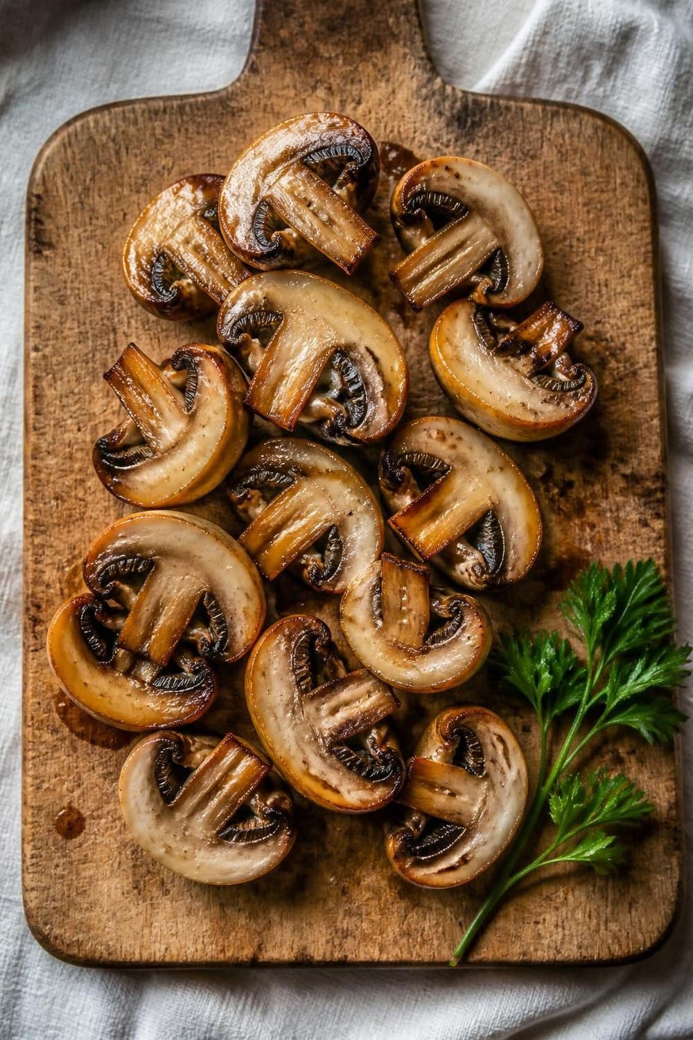 Champignons uit de airfryer — 190°C, 8-12 min