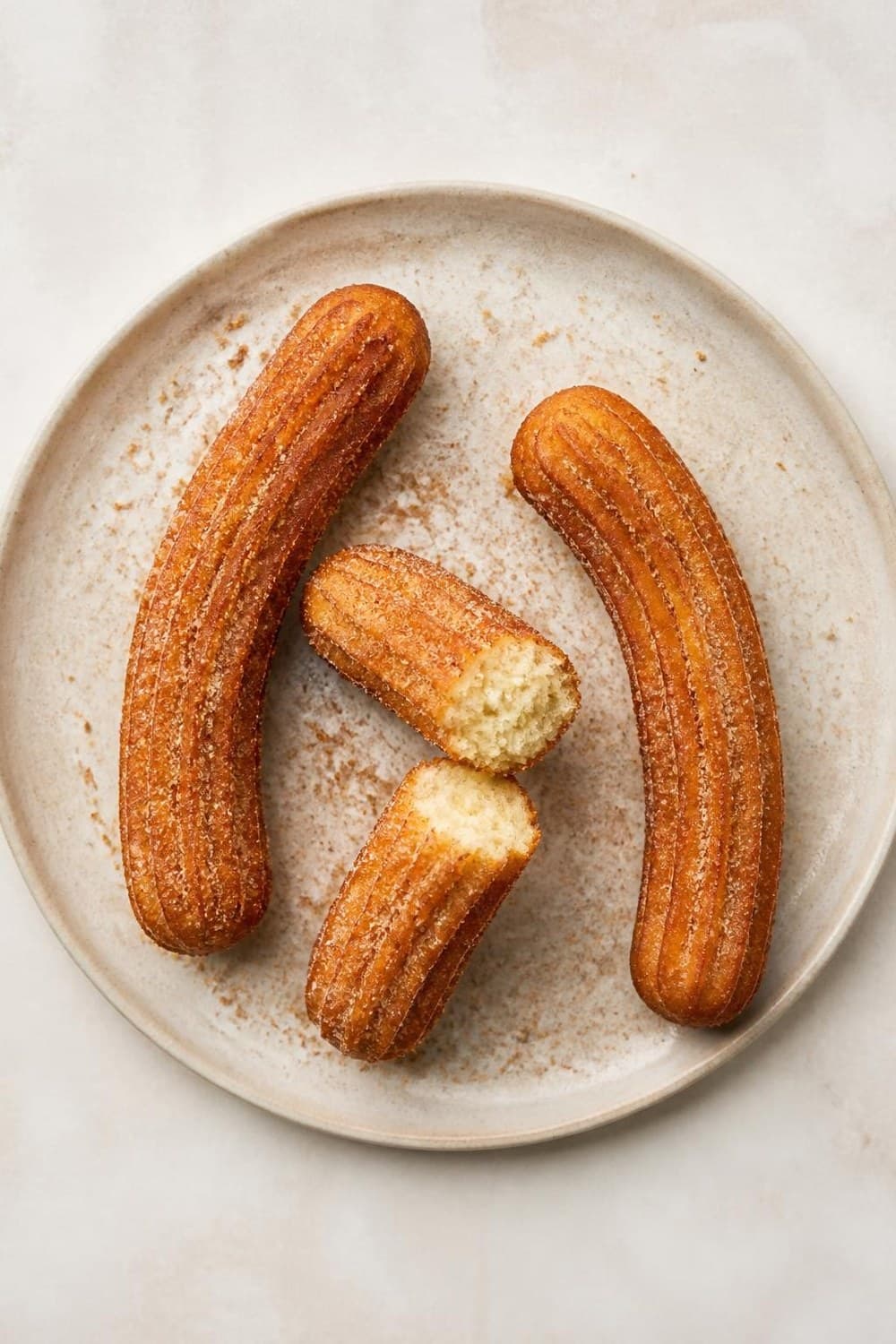 Churros uit de airfryer — 190°C, 8-12 min