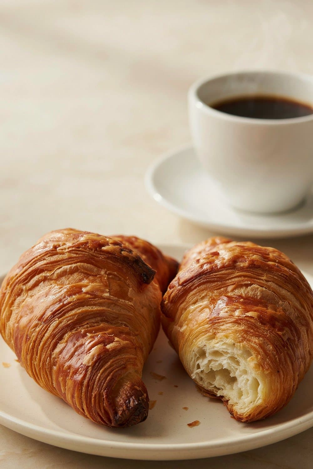 Croissant (opwarmen) uit de airfryer — 160°C, 3-5 min