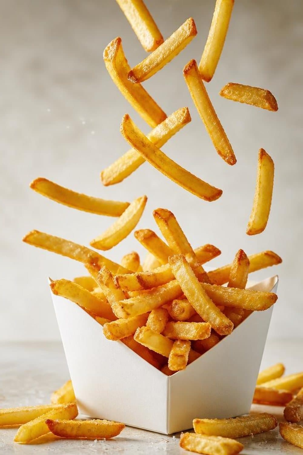 Frieten (bevroren) uit de airfryer — 200°C, 15-20 min