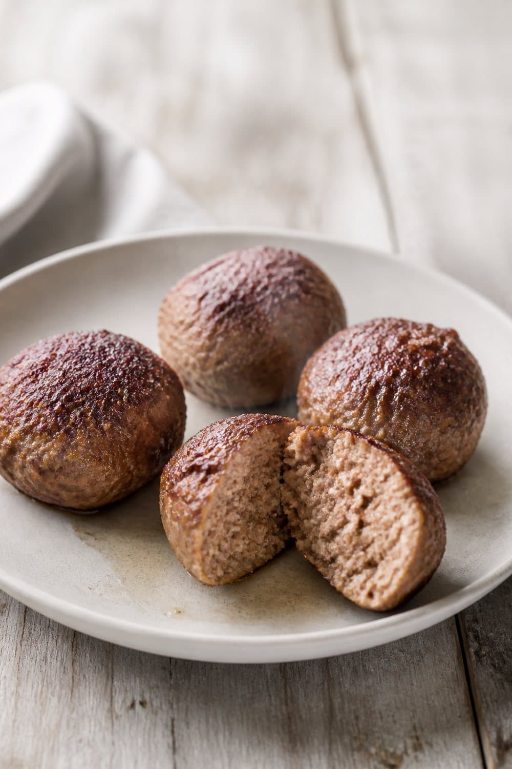 Gehaktbal uit de airfryer — 180°C, 12-16 min