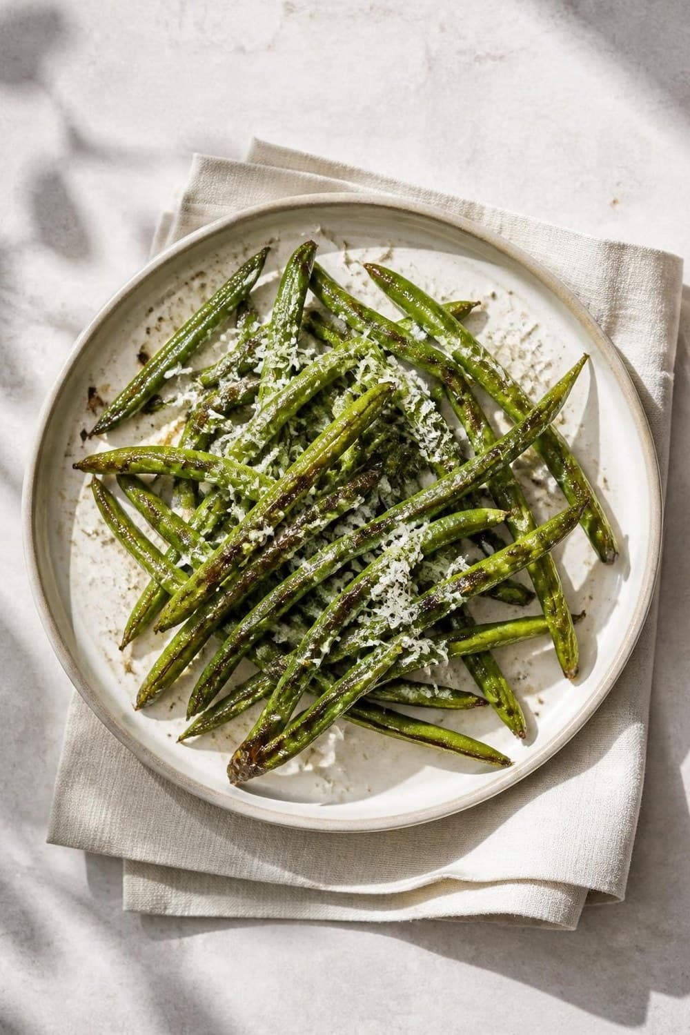 Groene boontjes uit de airfryer — 190°C, 8-12 min