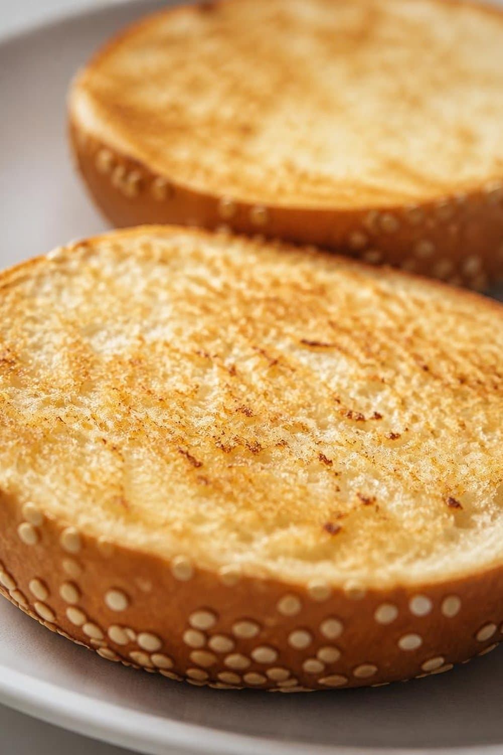 Hamburgerbroodje uit de airfryer — 160°C, 2-3 min