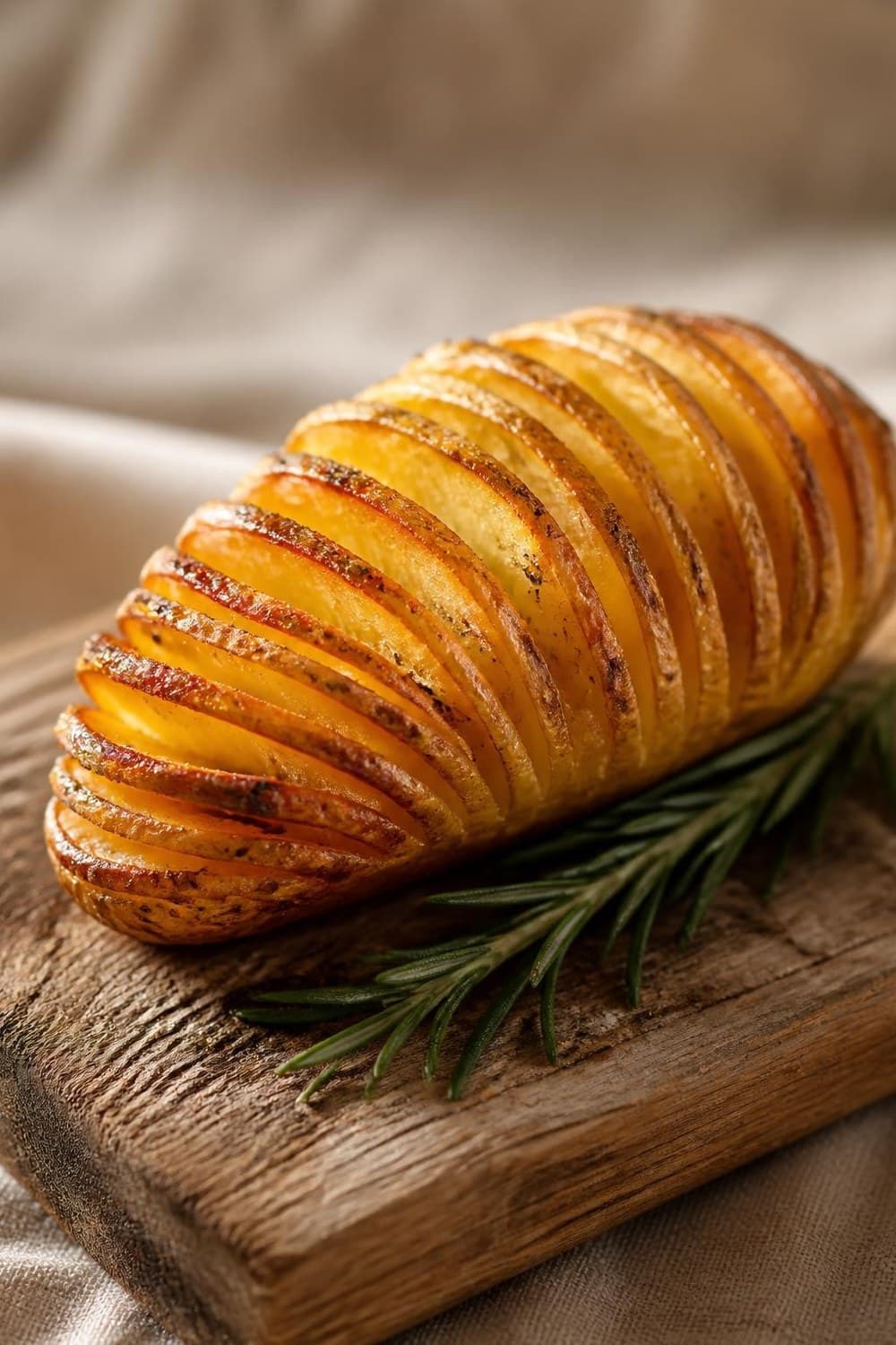 Hasselback aardappelen uit de airfryer — 190°C, 25-30 min