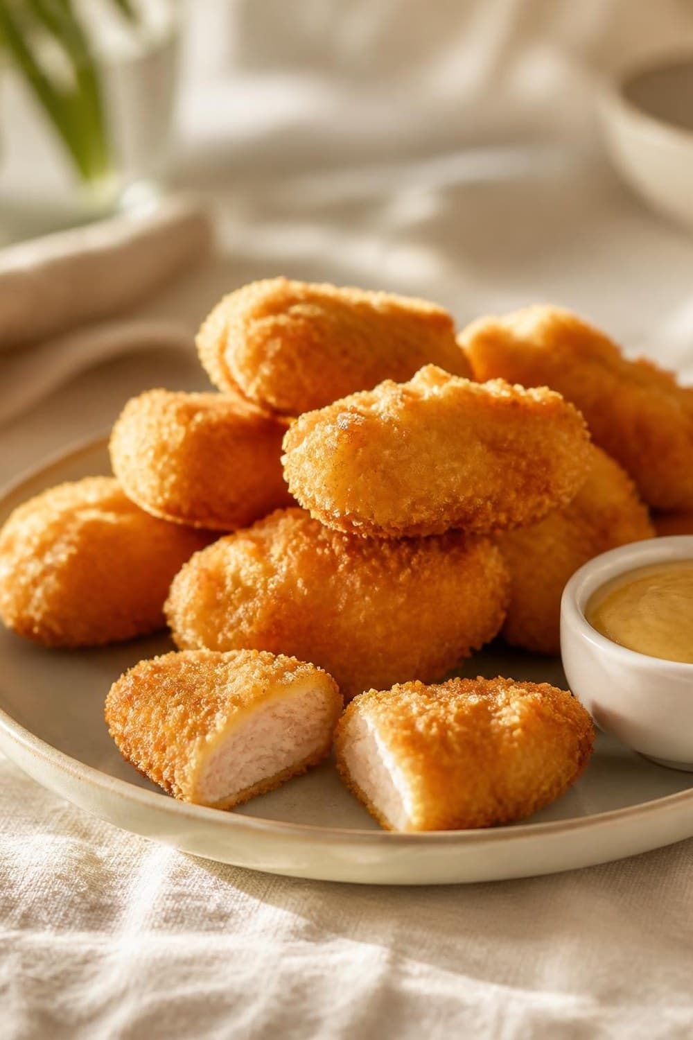 Kipnuggets uit de airfryer — 200°C, 8-12 min