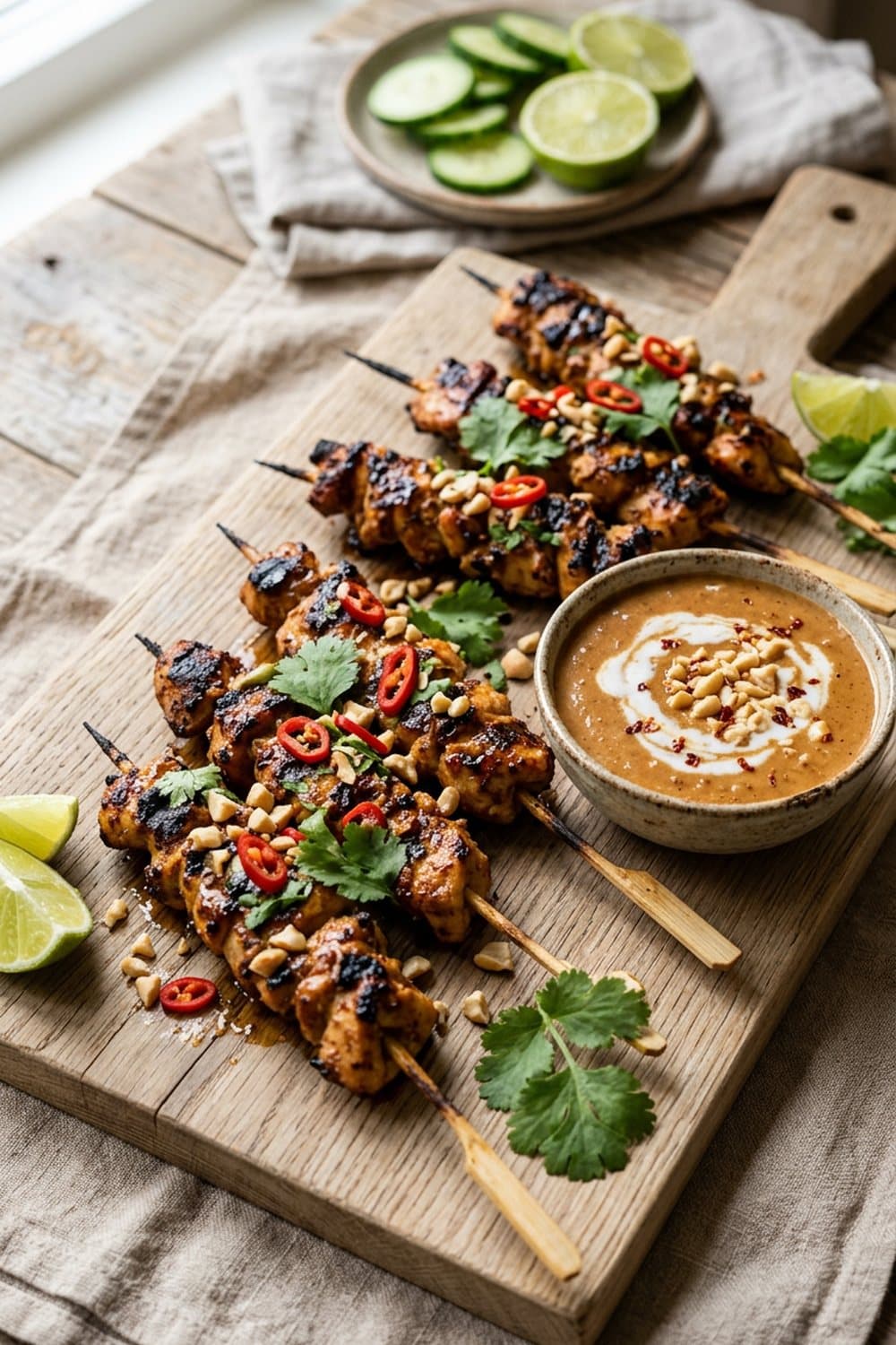 Kipsaté uit de airfryer — 190°C, 8-12 min