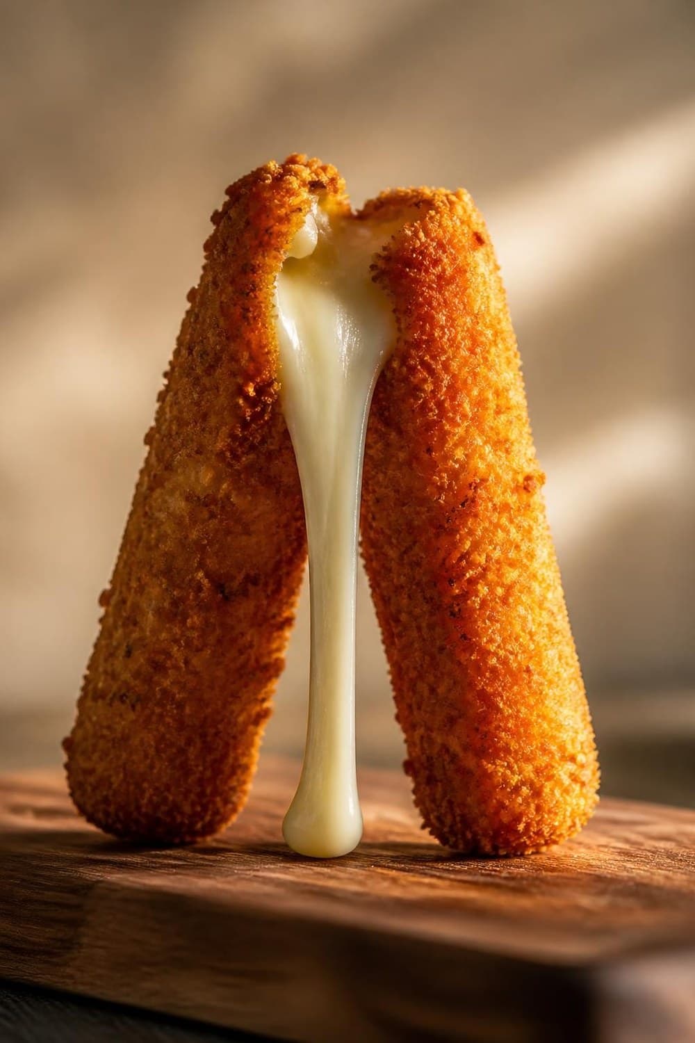 Mozzarella sticks uit de airfryer — 200°C, 6-8 min