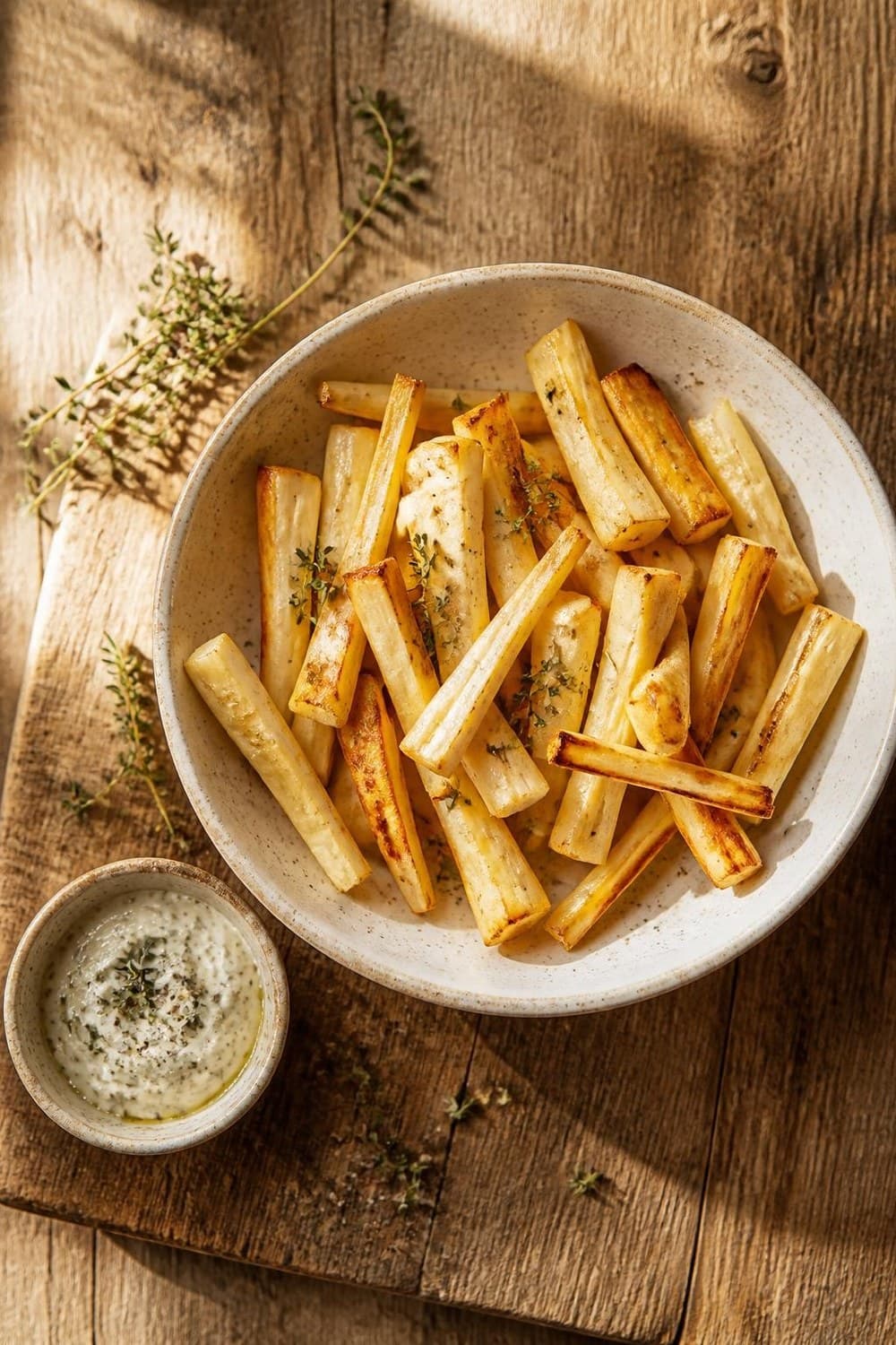 Pastinaakfrietjes uit de airfryer — 200°C, 14-16 min