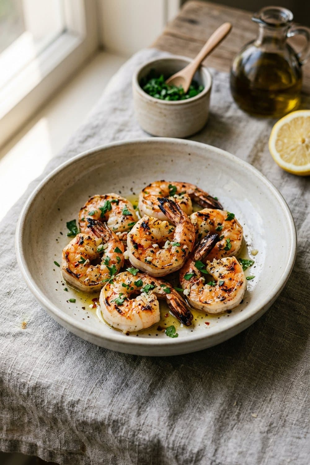Scampi / Gamba's uit de airfryer — 200°C, 6-10 min