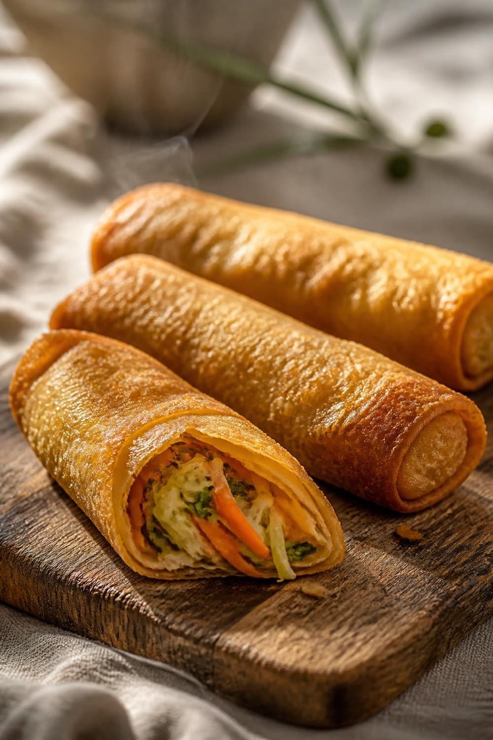 Spring rolls uit de airfryer — 200°C, 8-12 min