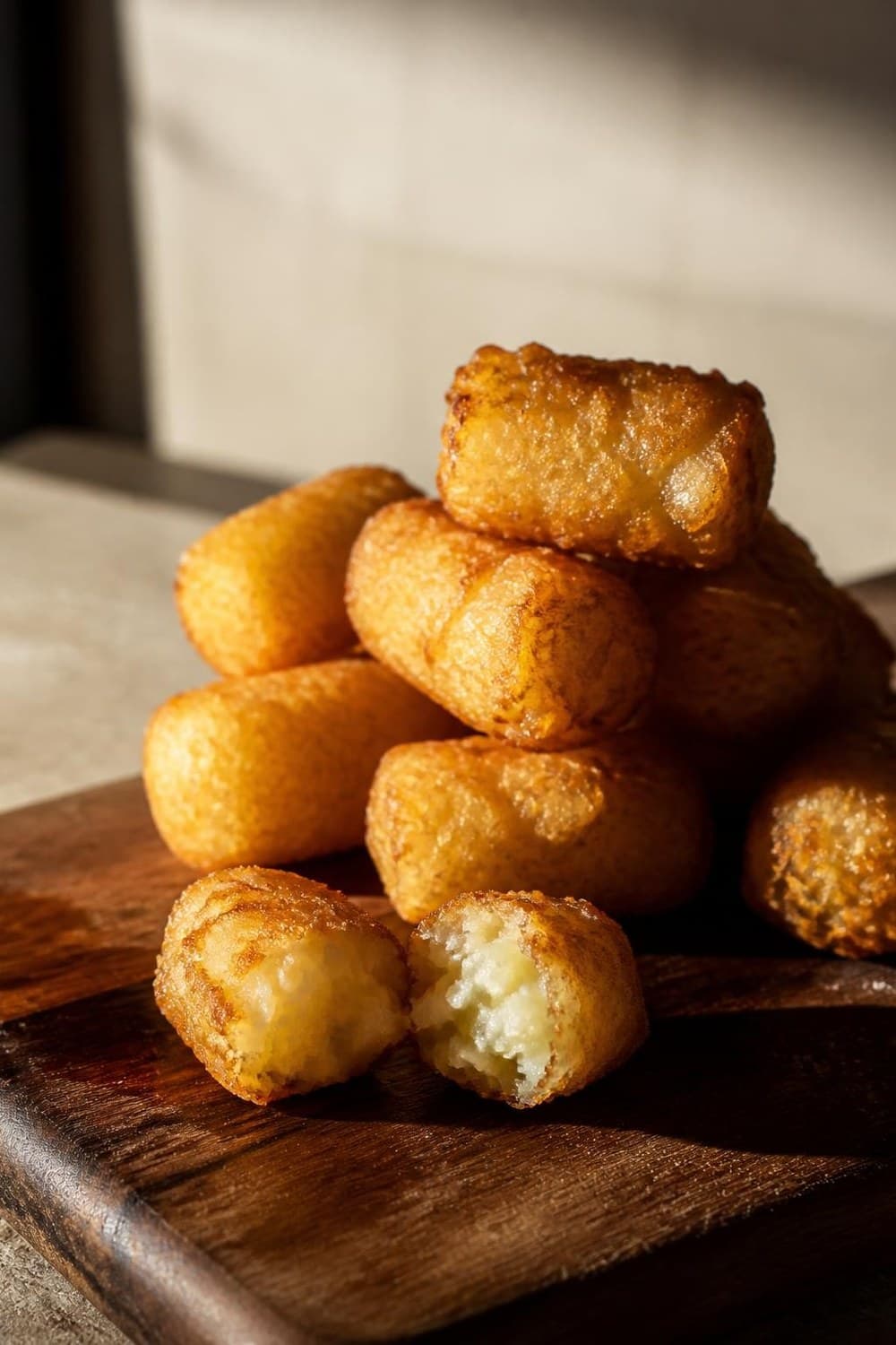 Tater tots uit de airfryer — 200°C, 10-15 min