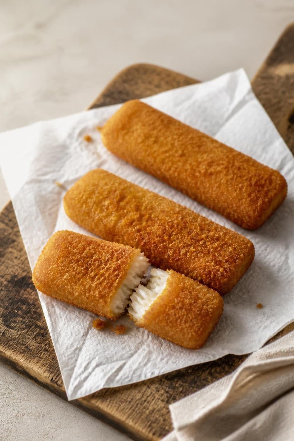 Vissticks uit de airfryer — 200°C, 8-12 min