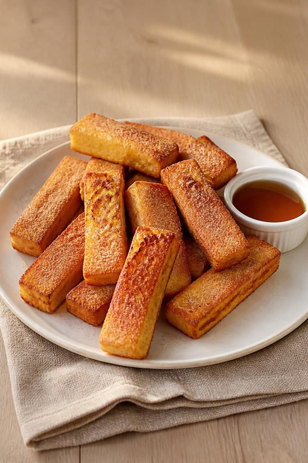 Wentelteefjes-sticks uit de airfryer — 190°C, 10-12 min