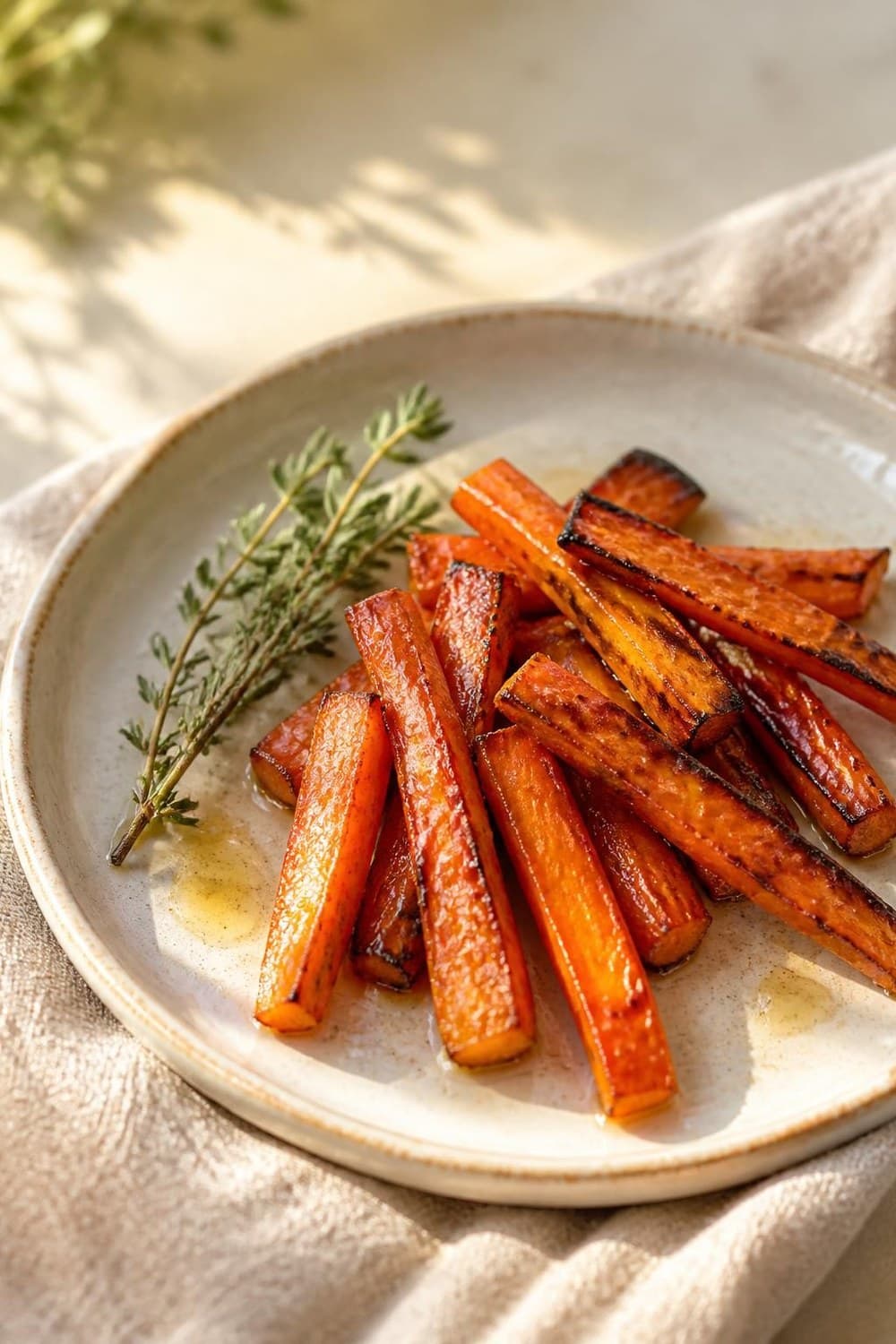 Wortelen uit de airfryer — 190°C, 10-14 min