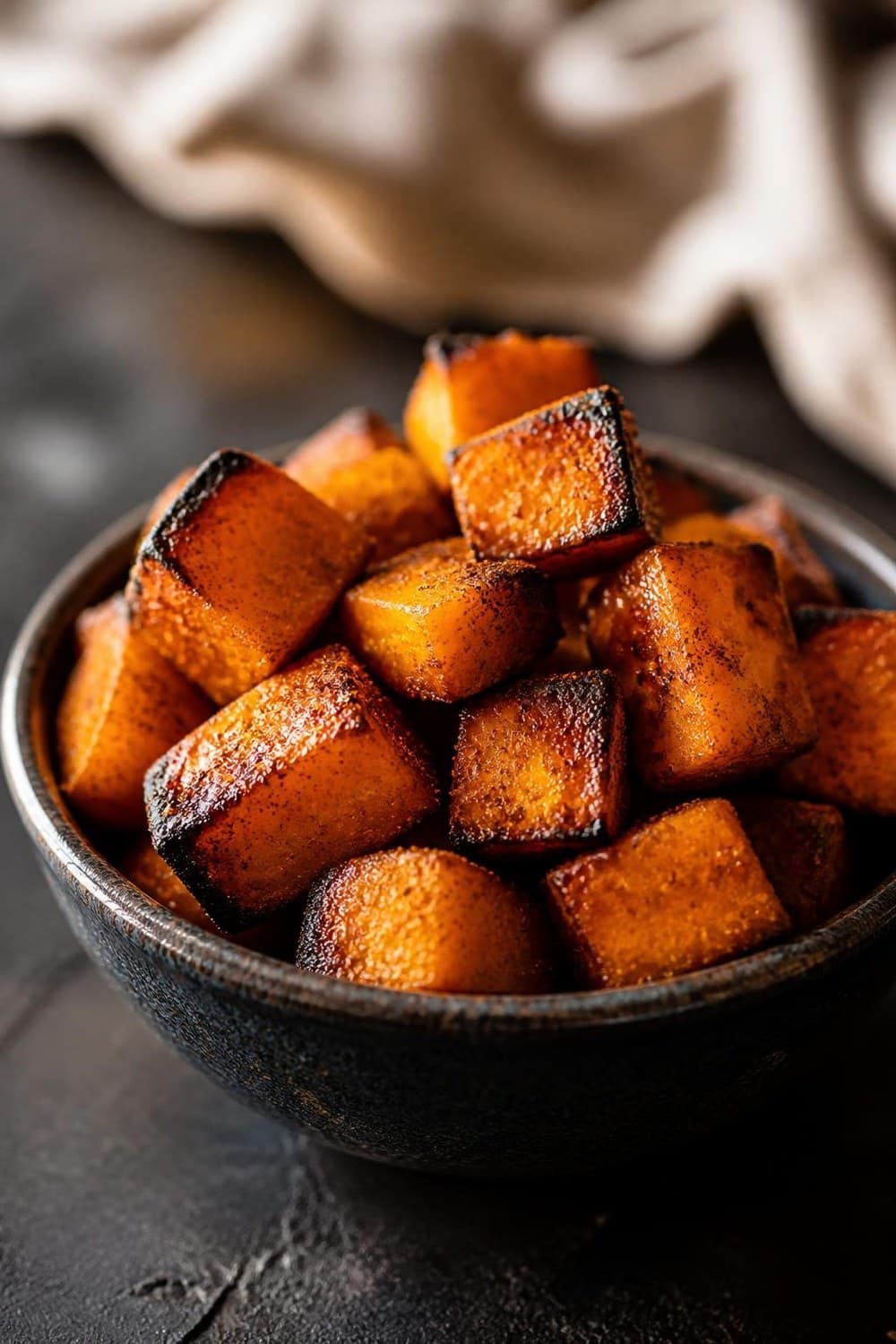 Zoete aardappel uit de airfryer — 200°C, 15-20 min